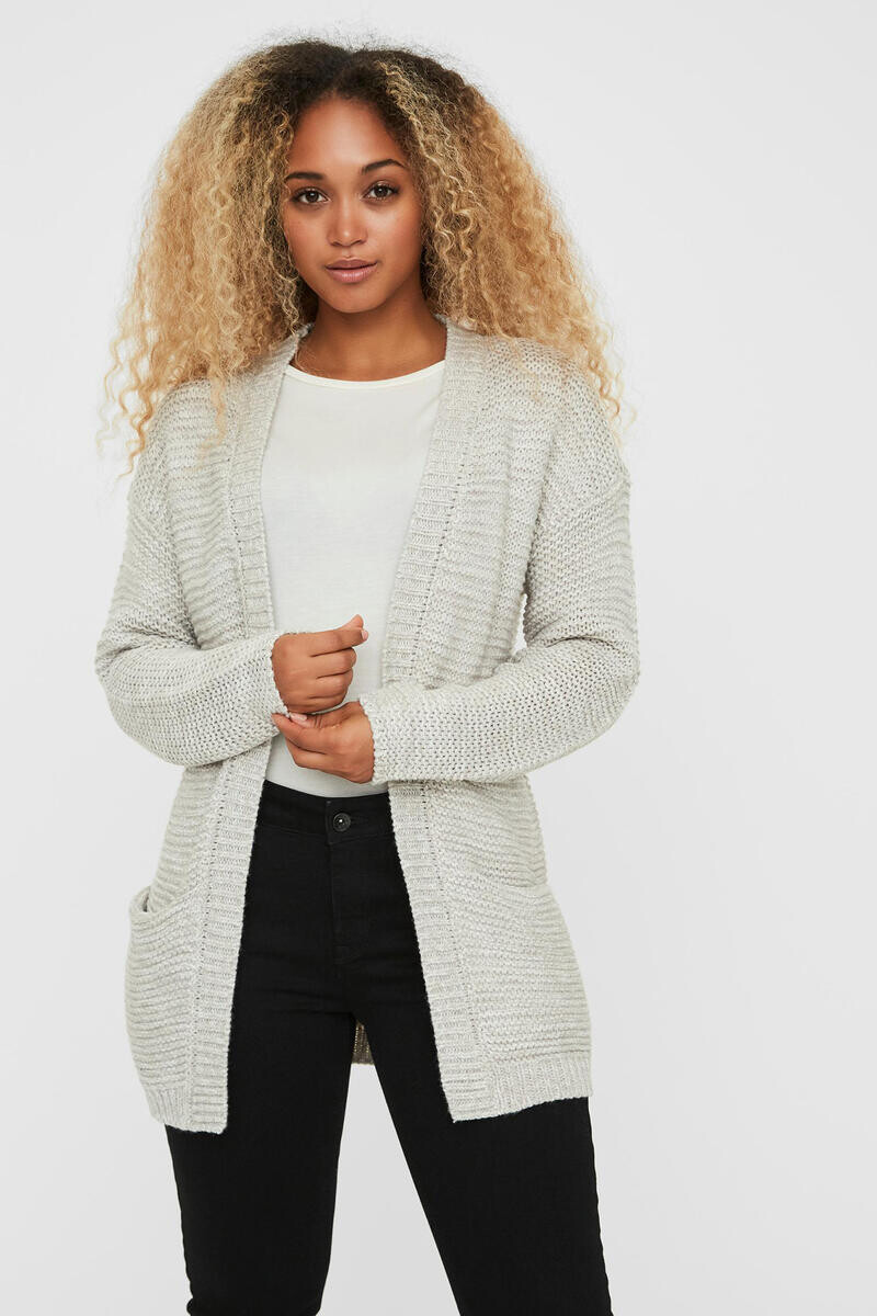 

Кардиган миди с длинными рукавами Vero Moda, серый