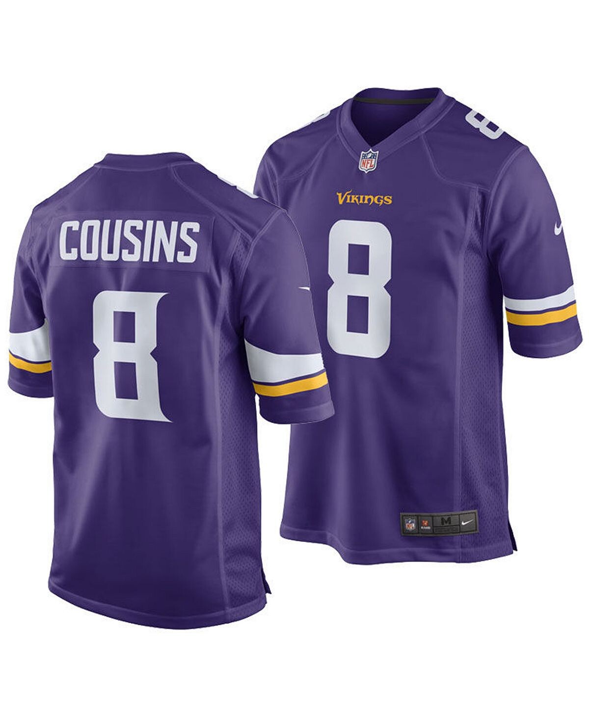 

Джерси Kirk Cousins ​​Minnesota Vikings Game, Big Boys (8-20) Nike