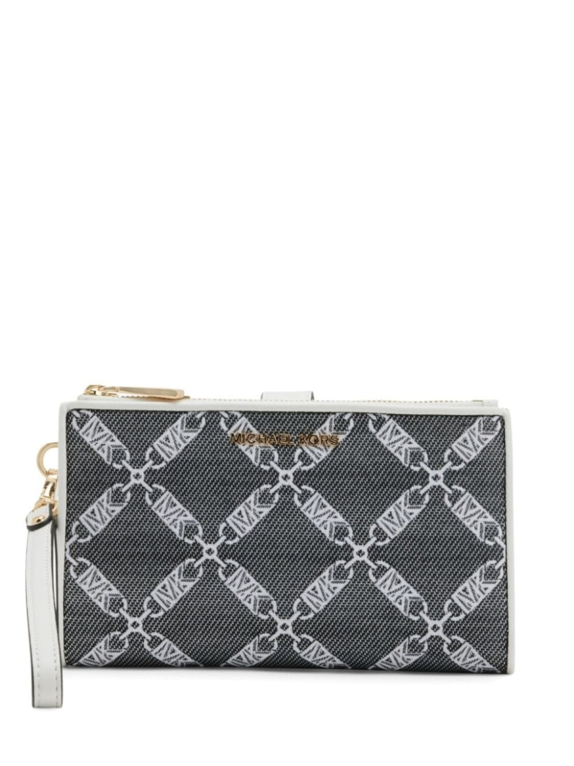 

Michael Kors большой кошелек Jet Set с монограммой и жаккардом, черный