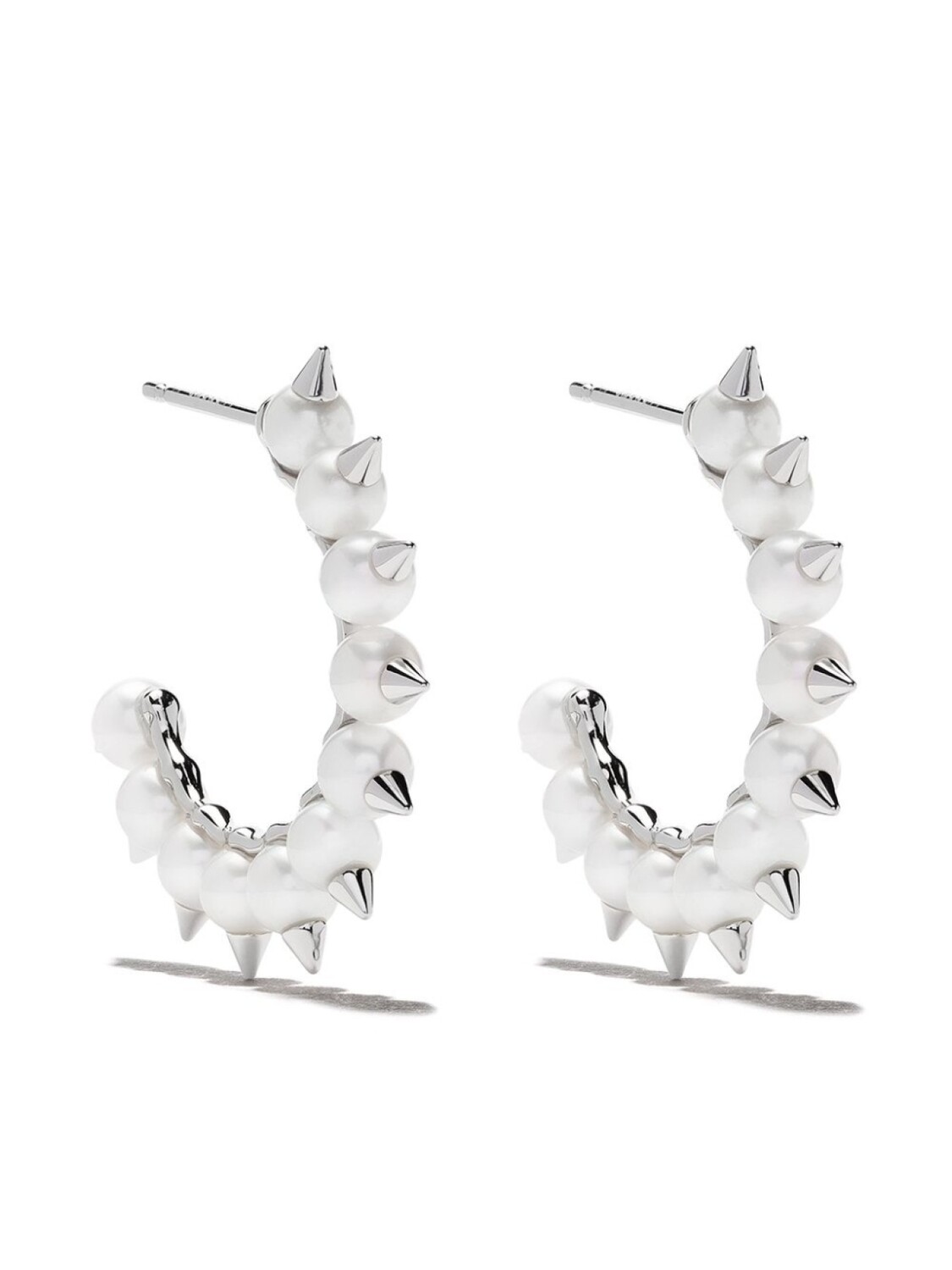 

Серьги Danger Tribe из белого золота TASAKI, серебряный
