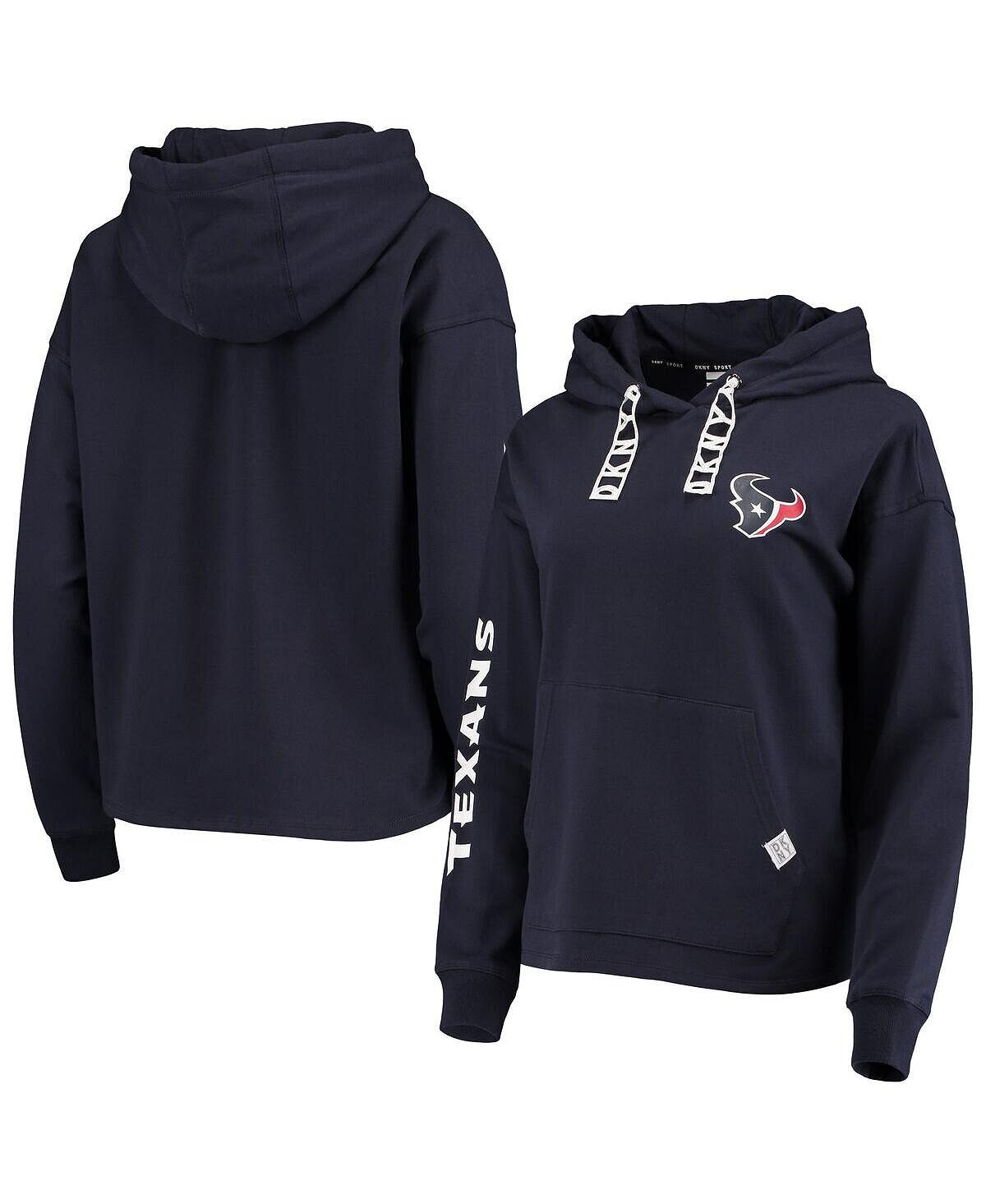 

Женский темно-синий пуловер с капюшоном Houston Texans Staci DKNY, темно-синий