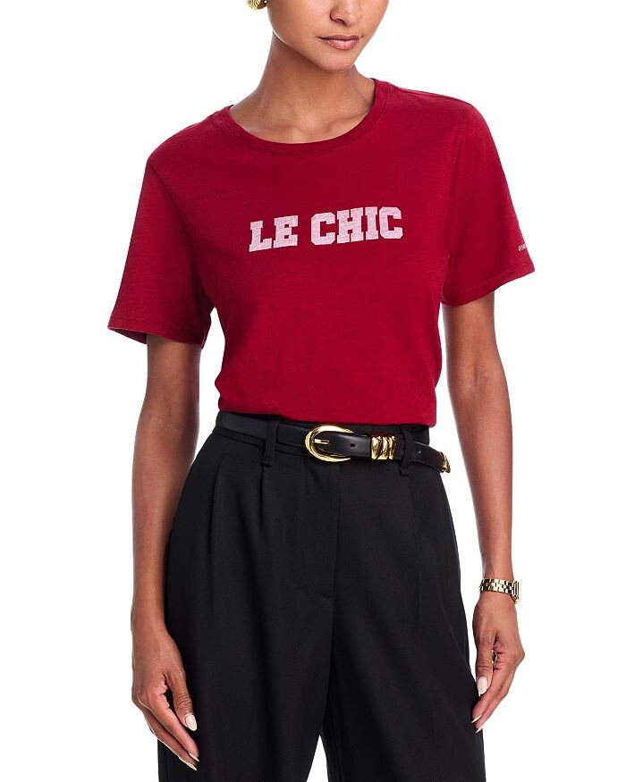 

Cinq à Sept Укороченная футболка Le Chic, красный