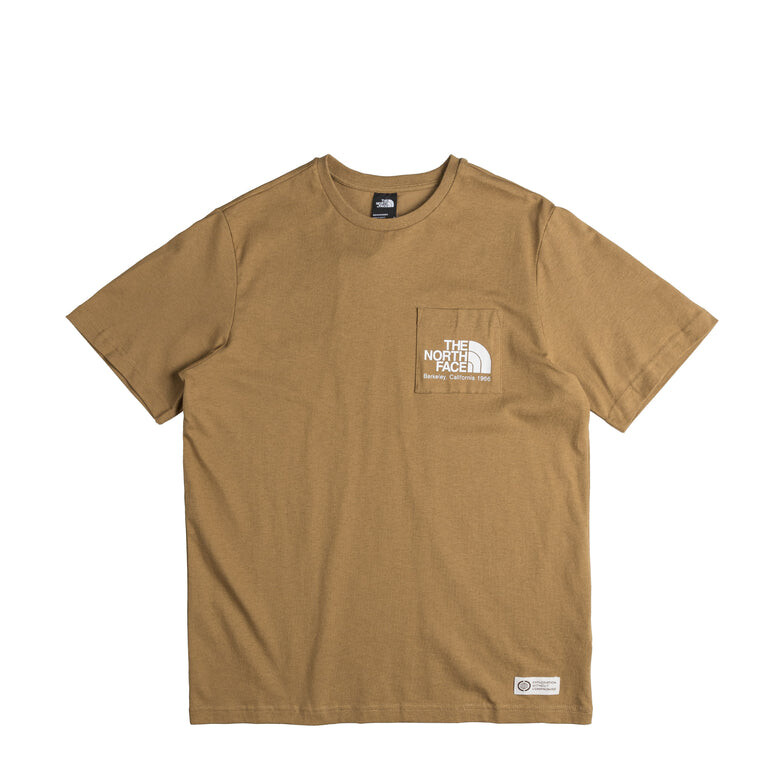 Футболка Berkeley California Pocket Tee The North Face, коричневый футболка с принтом berkeley california pocket tee the north face цвет utility brown