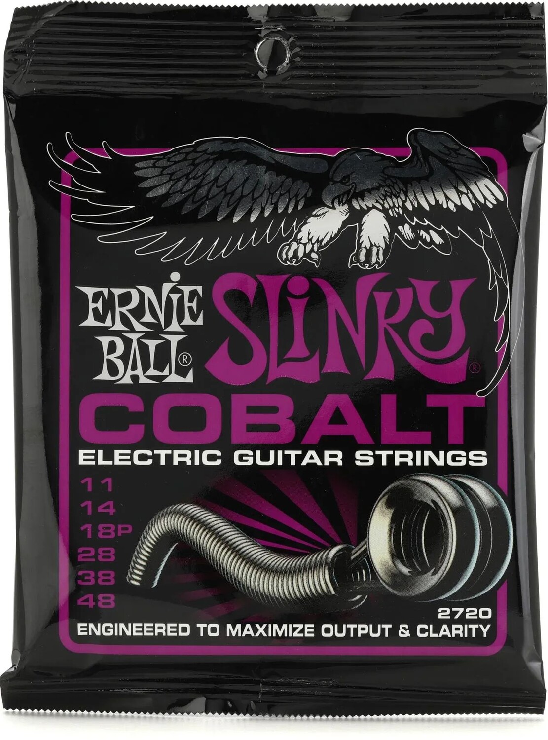 

Струны для электрогитары Ernie Ball 2720 Power Slinky, кобальтовые — .011-.048