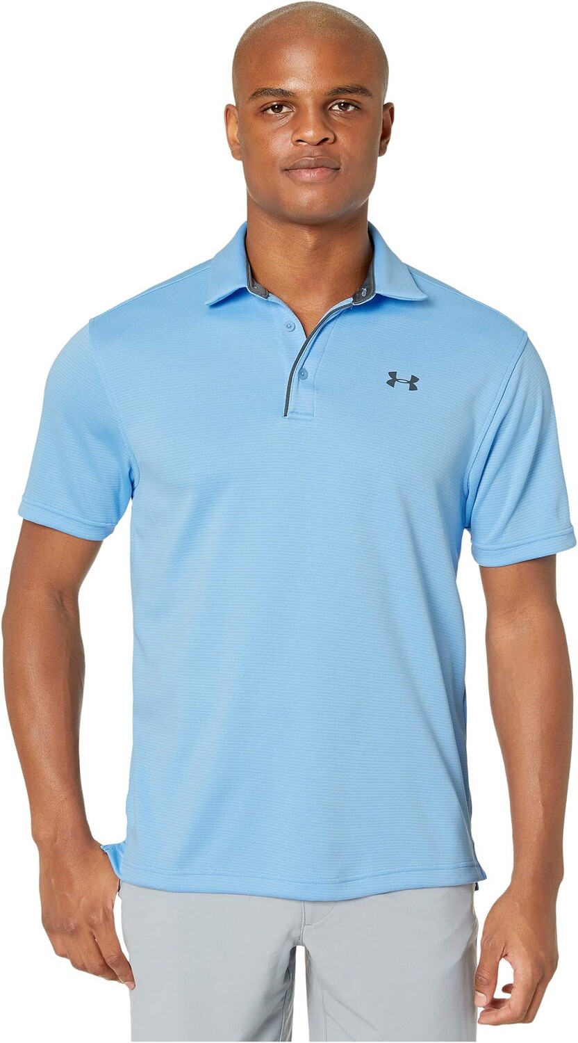 Техническое поло Under Armour Golf, цвет Carolina Blue/Pitch Gray кроссовки under armour charged pursuit 3 цвет pitch gray blue surf blue surf