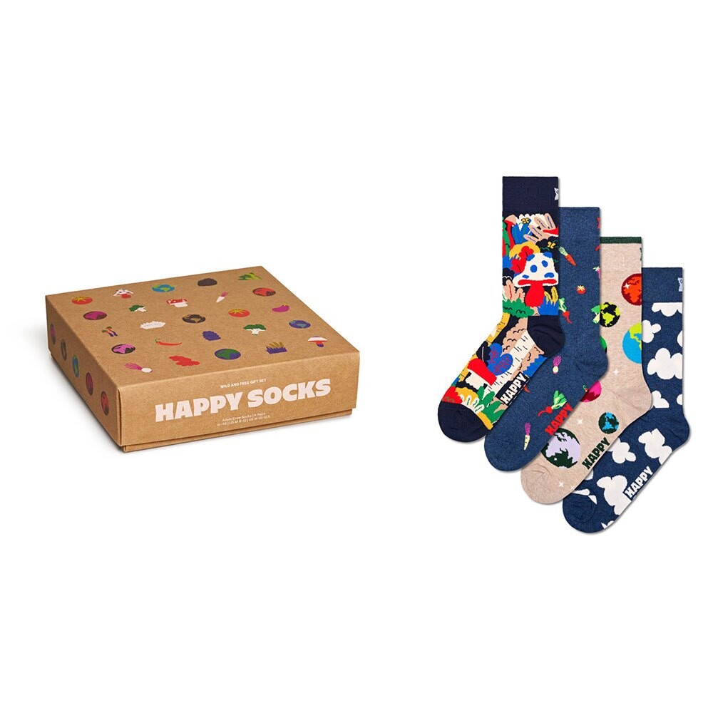 

Носки Happy Wild And Frees Gift Set Half 4 шт, разноцветный