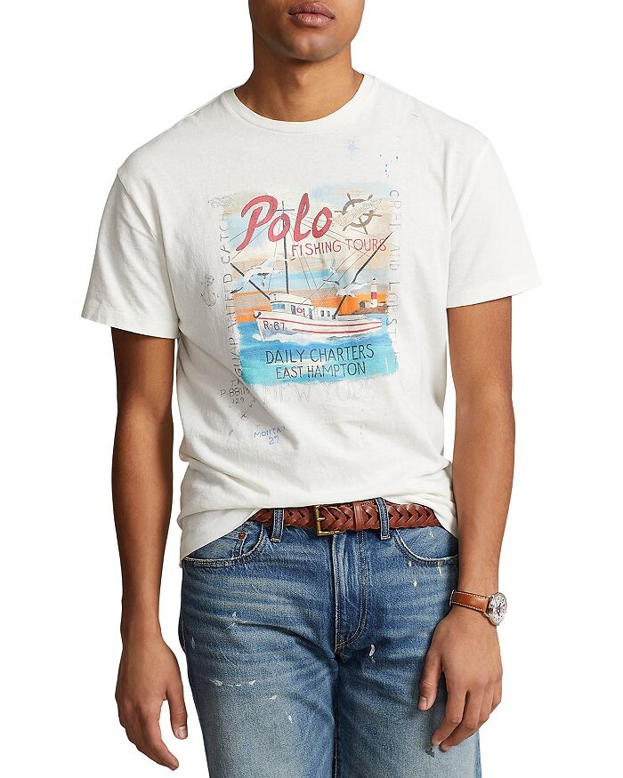 

Футболка Classic Fit из джерси с рисунком Polo Ralph Lauren