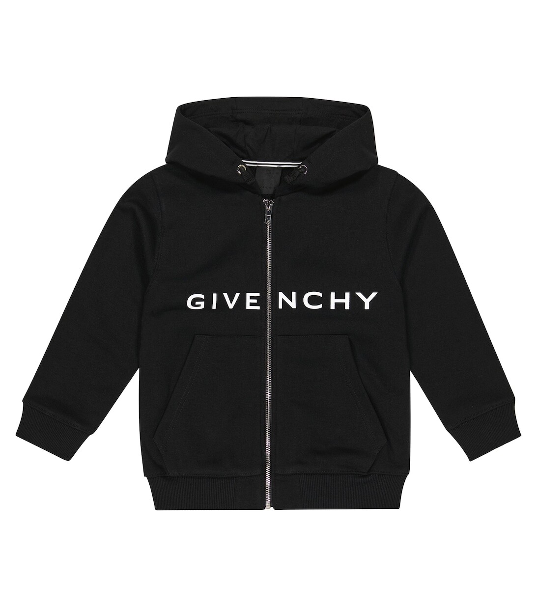 

Худи на молнии с логотипом Givenchy Kids, черный