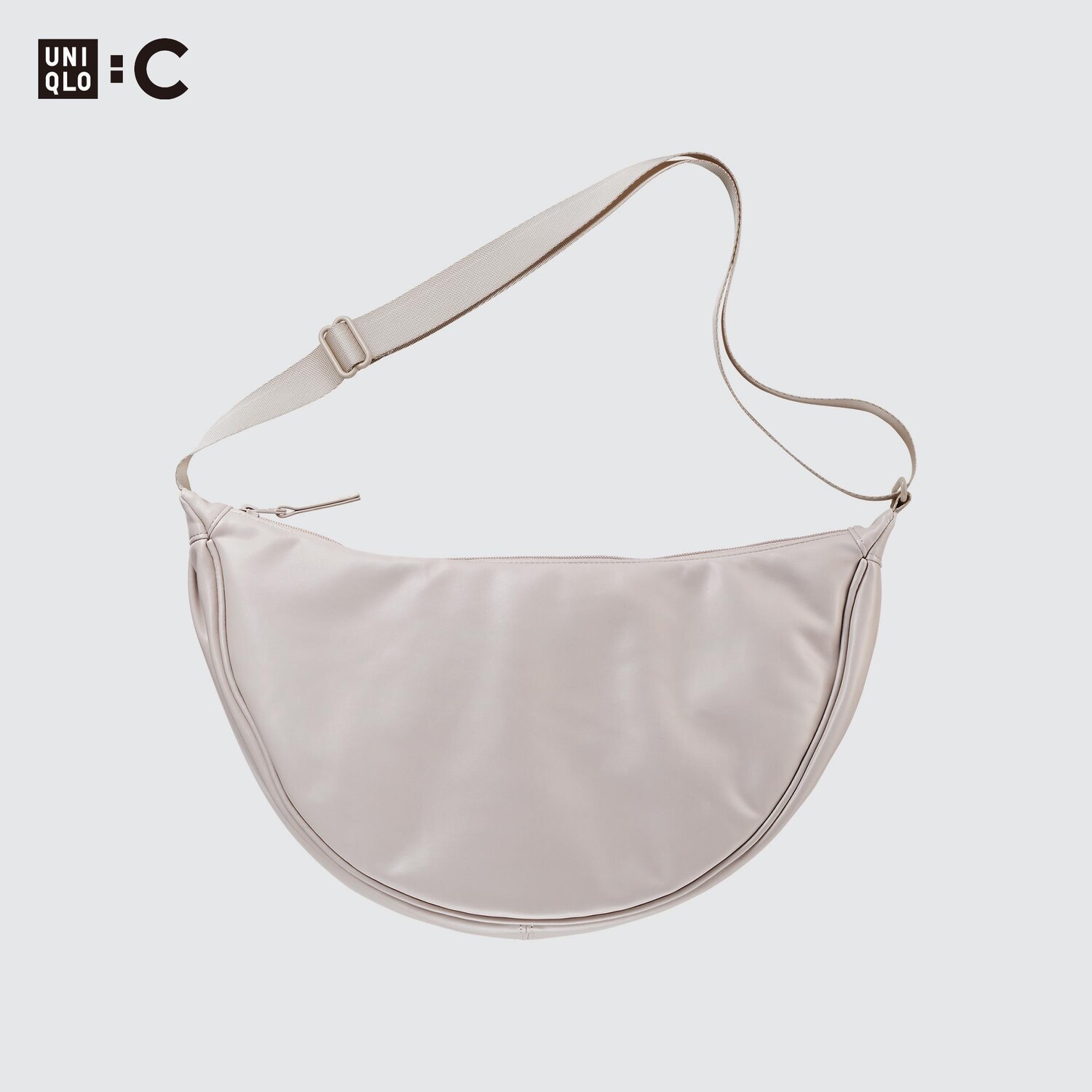 

Сумка из кожи UNIQLO, слоновая кость
