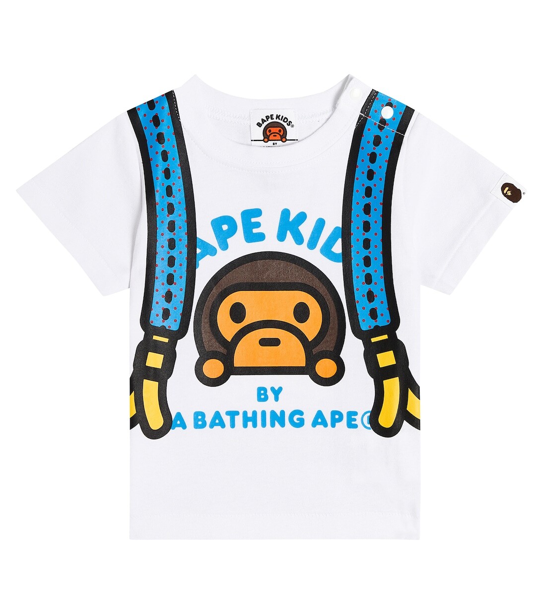 

Футболка из хлопкового джерси baby baby milo Bape Kids, белый