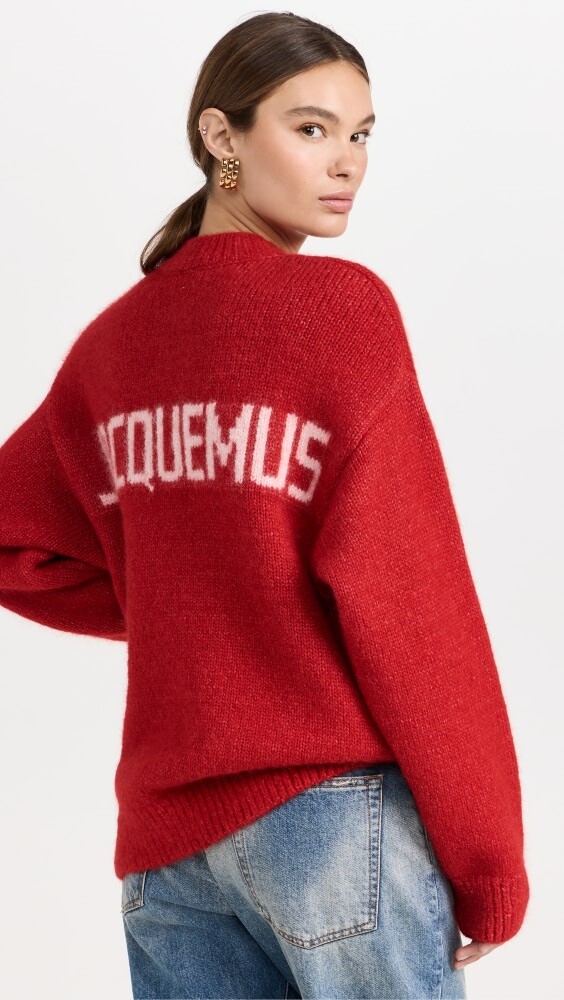 

Свитер Jacquemus La Maille Pavane, красный