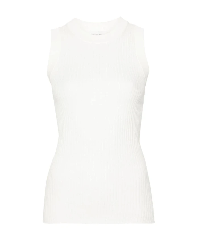 

Вязаная блузка со спиной борцовкой Sportmax, белый