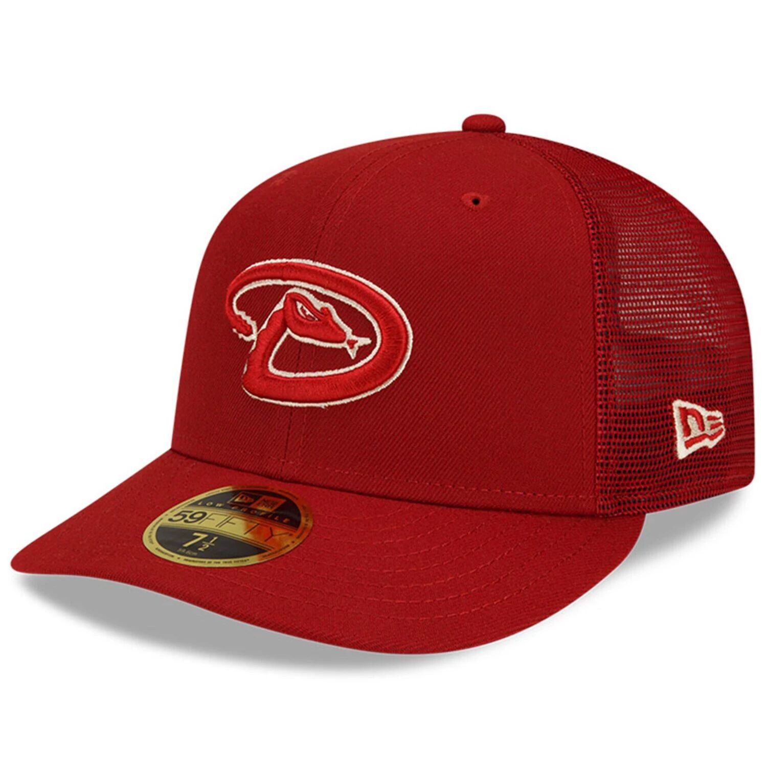 

Мужская облегающая шляпа New Era Red Arizona Diamondbacks 2022 с низким профилем 59FIFTY