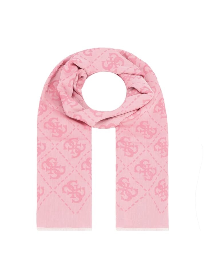 

Шарф Guess, цвет pink logo
