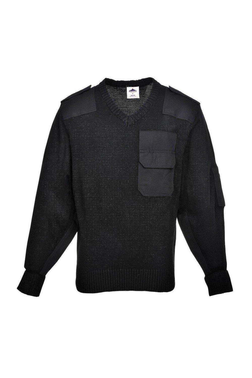 Толстовка НАТО Portwest, черный эполеты oeteldonk с эмблемой на плечо вышитые нашивки для одежды термоклейкие нашивки детская одежда швейные значки