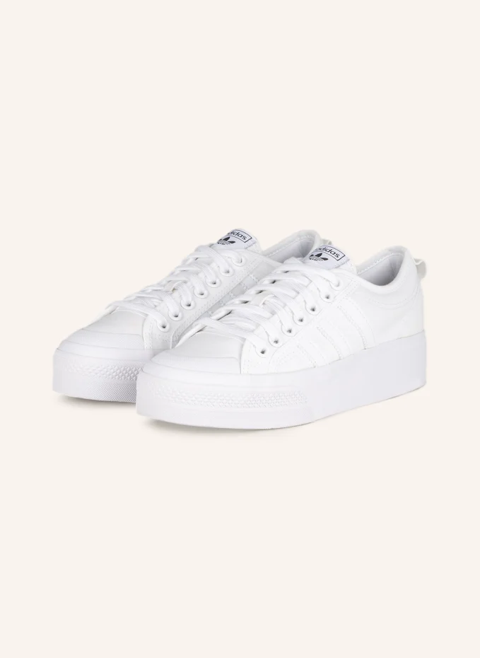 

Кроссовки nice platform Adidas, экрю