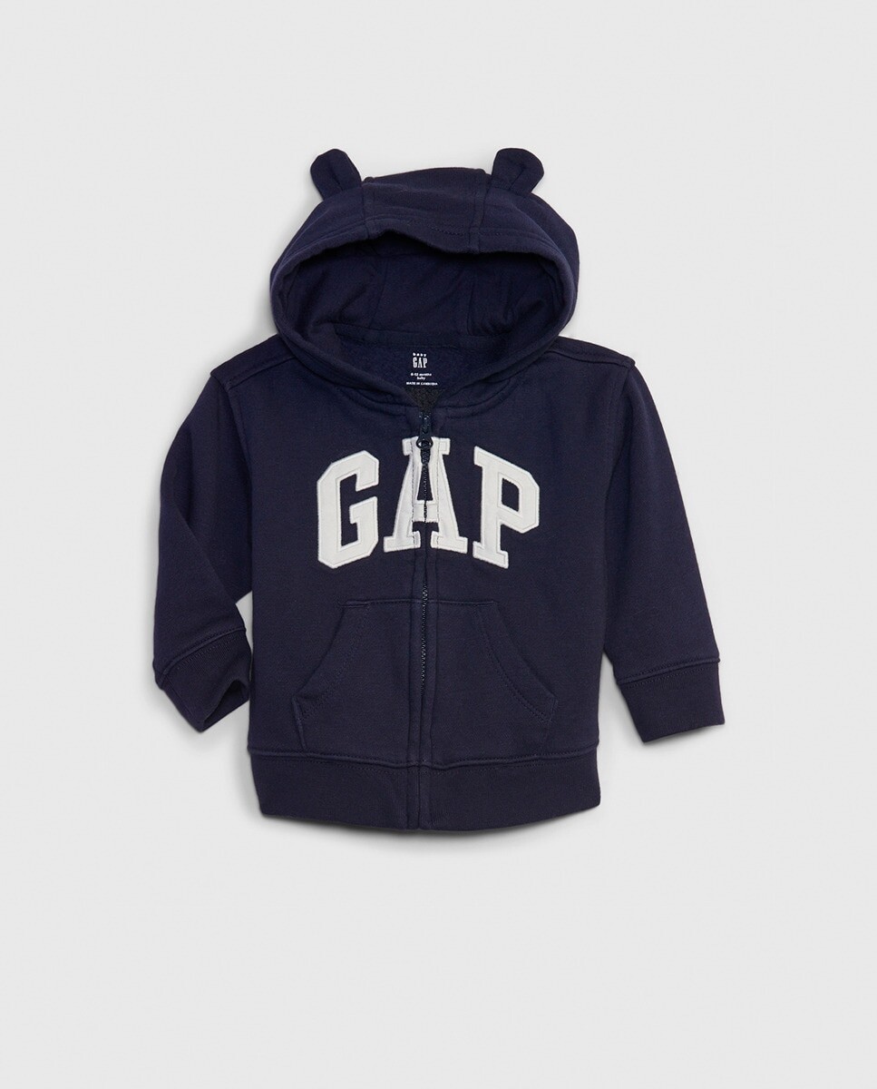 

Толстовка для мальчика с капюшоном на молнии Gap, темно-синий