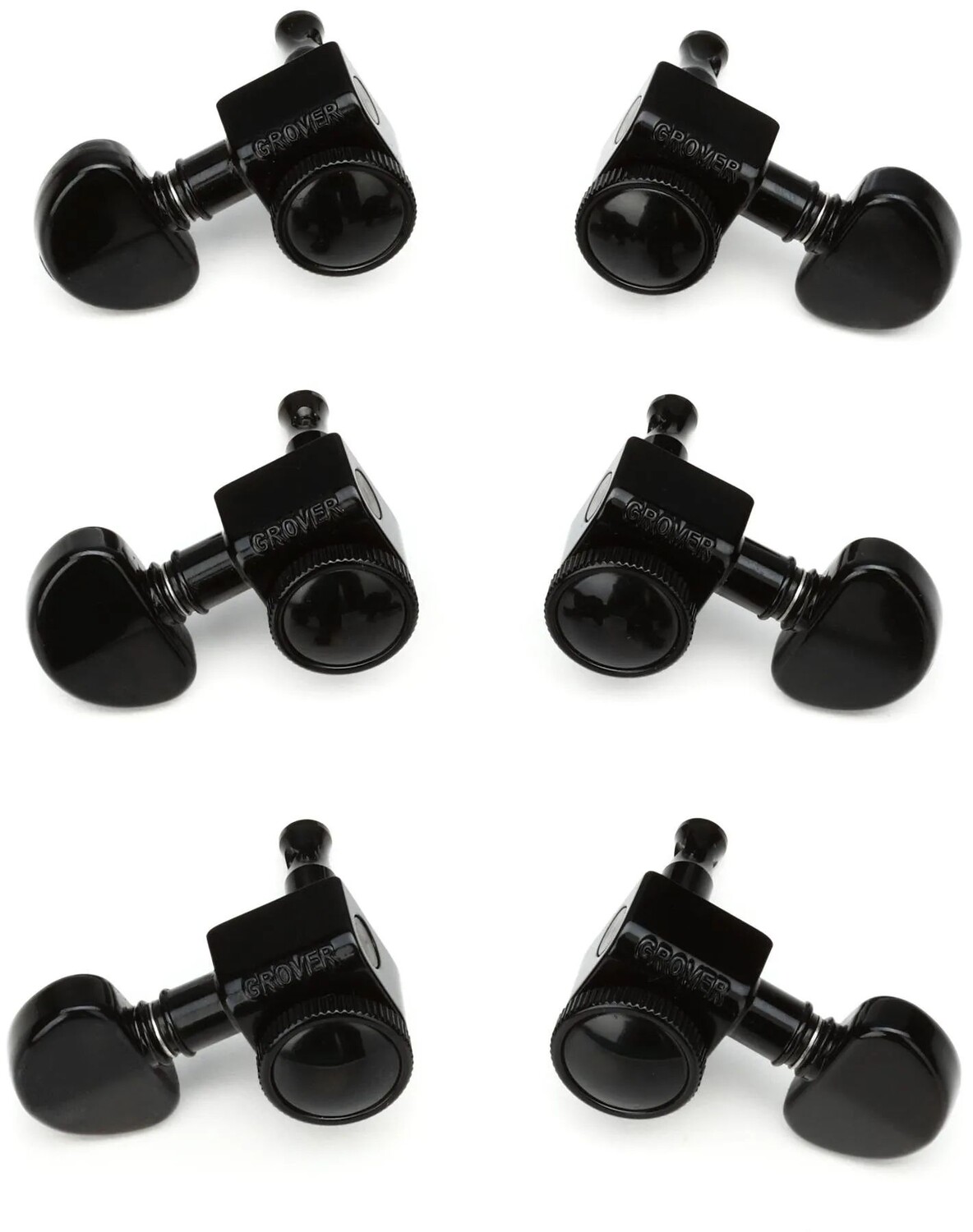 

Ротоматические колки Grover 502BC с блокировкой Roto-Grip — 3+3, черный хром