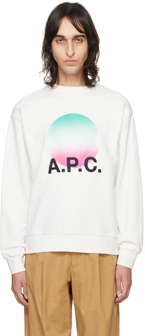 

Белый свитшот с закатом A.P.C.