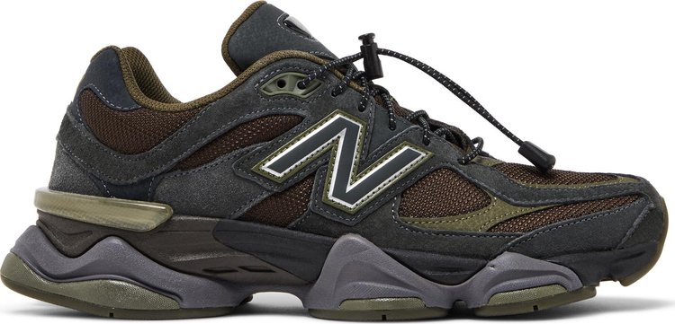 Кроссовки 9060 'Blacktop Dark Moss', черный кроссовки new balance 9060 blacktop dark moss черный