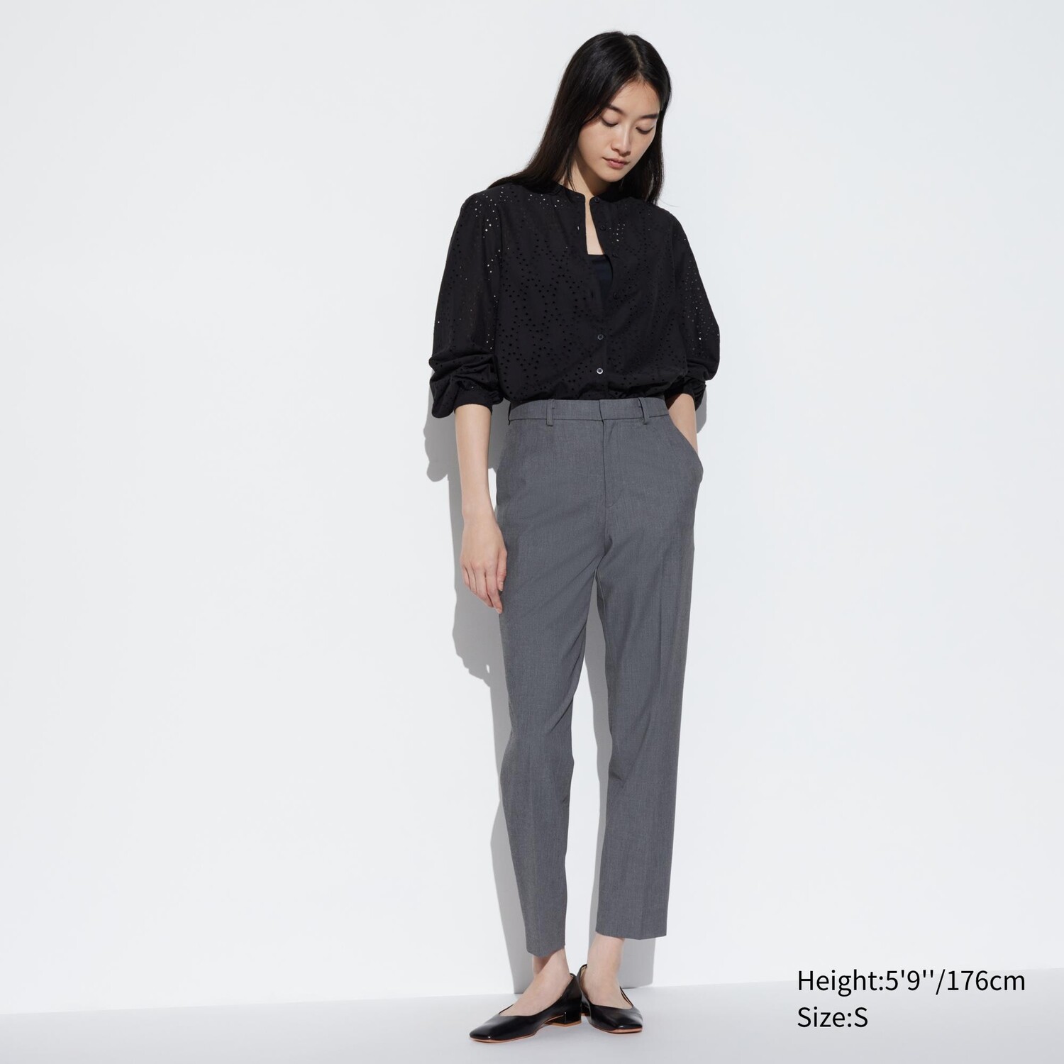 Умные брюки UNIQLO, серый брюки uniqlo joggers long серый