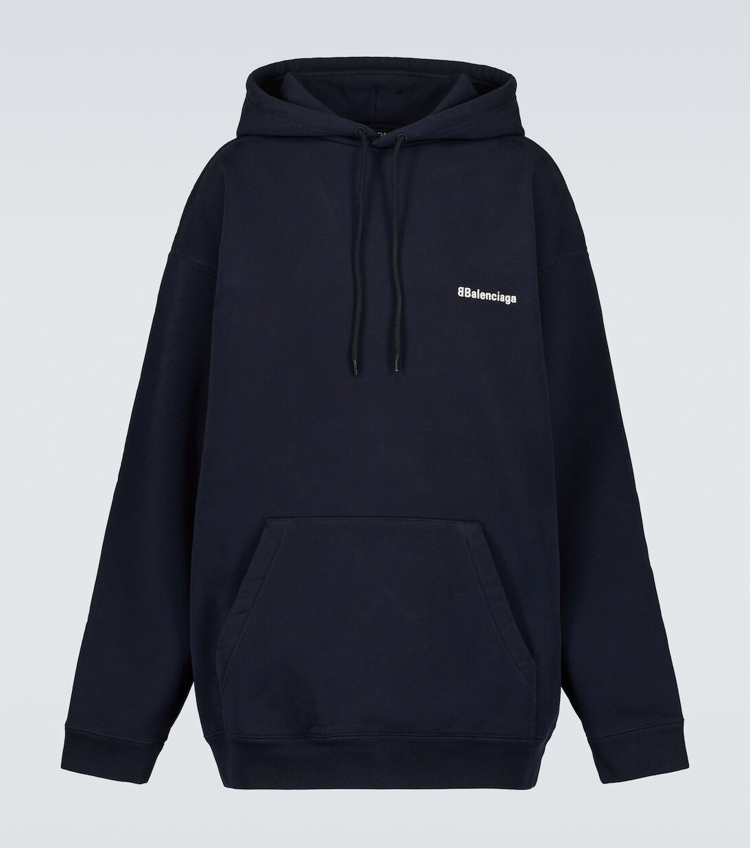 

Толстовка с капюшоном из хлопка BB Balenciaga, синий