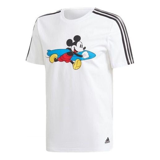 

Футболка Adidas Originals x Disney 3-stripe Tshirt 'Mickey Mouse White', белый