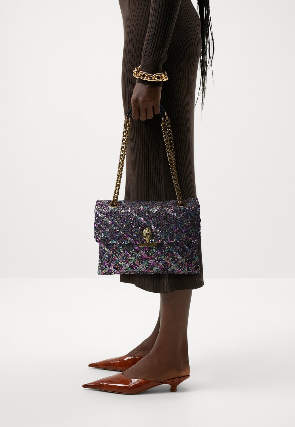 

Сумка через плечо Sequins Kensington Kurt Geiger London, цвет black/multicoloured