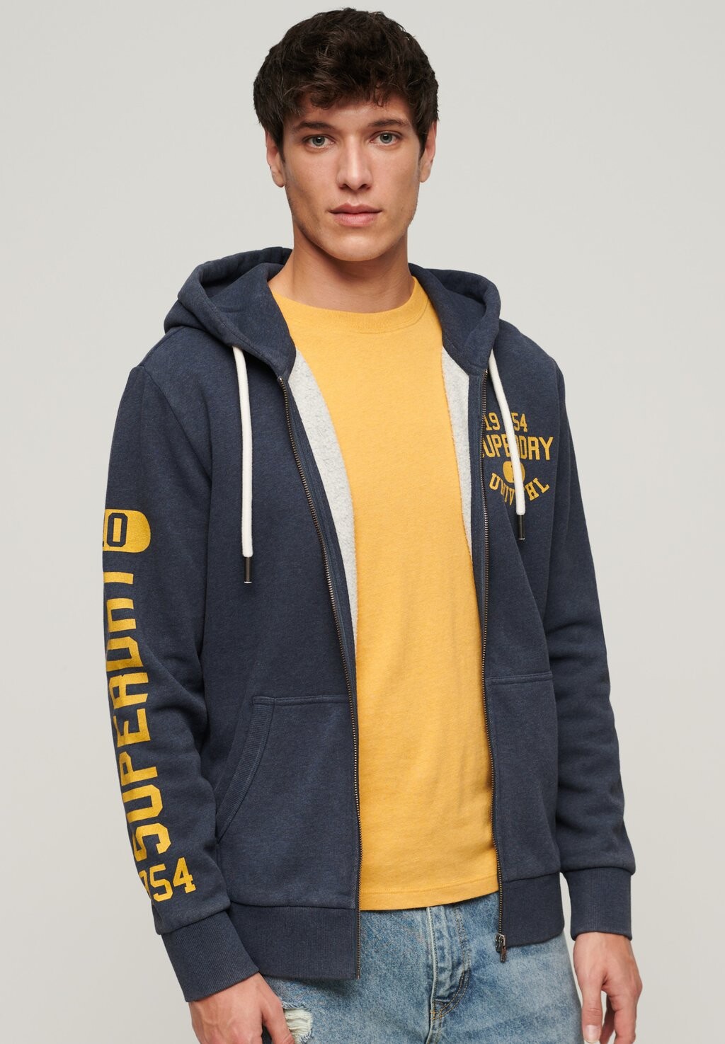 Толстовка на молнии ATHLETIC COLLEGE GRAPHIC Superdry, синий