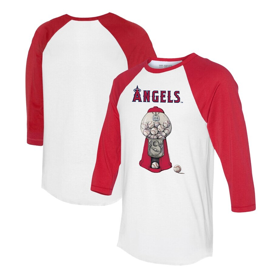 

Футболка с длинным рукавом Tiny Turnip Los Angeles Angels, белый