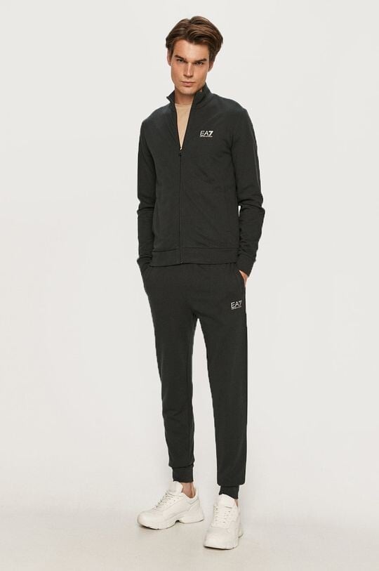 

Шерстяной костюм EA7 Emporio Armani, темно-синий