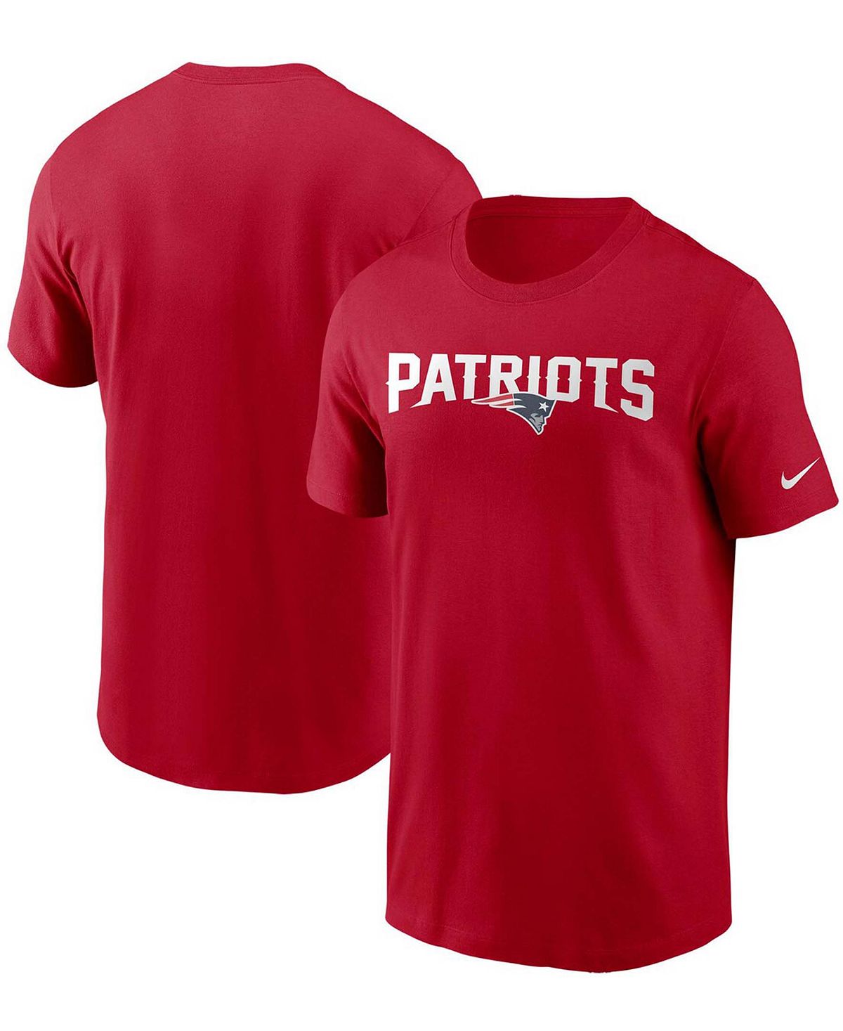 Мужская красная футболка с надписью New England Patriots Team Nike