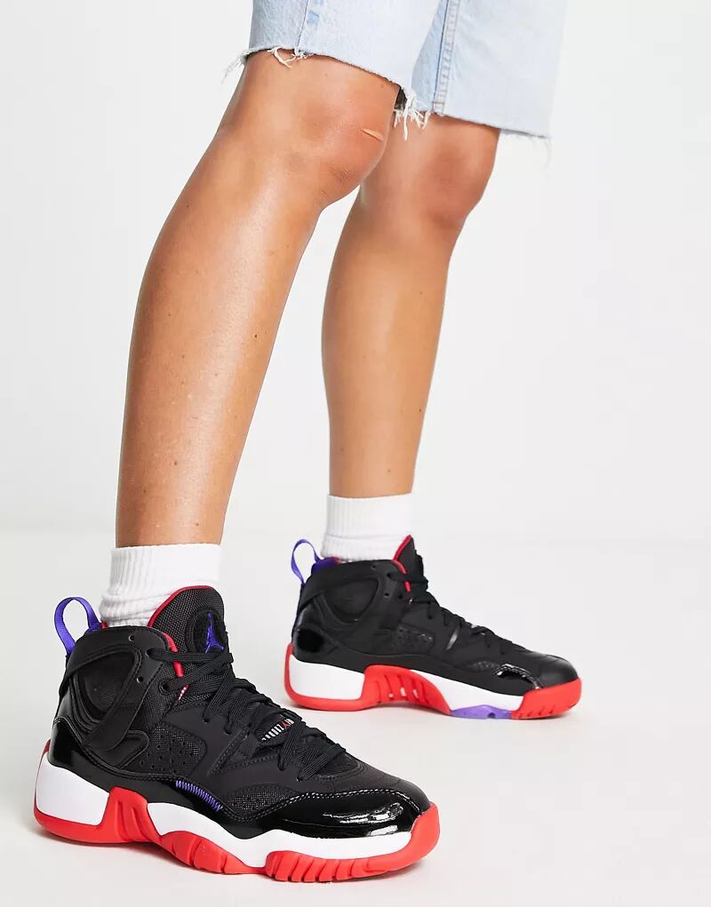 Черные и ярко-красные кроссовки Jordan Jumpman Two Trey