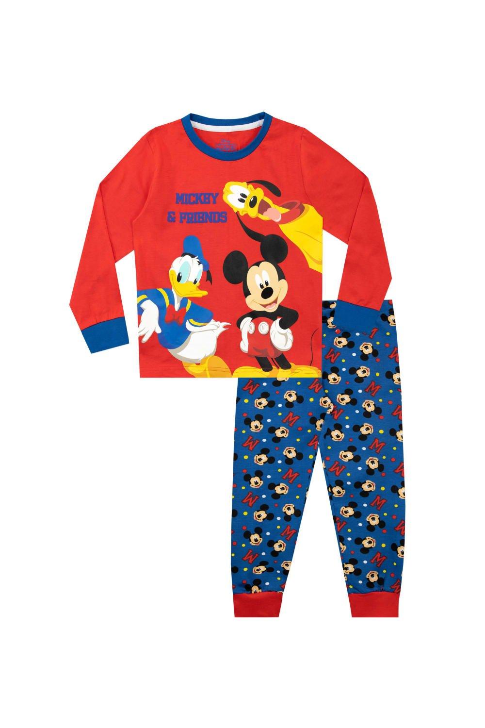 Микки Маус Дональд Дак и пижама Плутона Disney, красный конструктор disney микки и минни goofy дональд дак мультяшные фигурки куклы сборные игрушки блоки подарок для детей