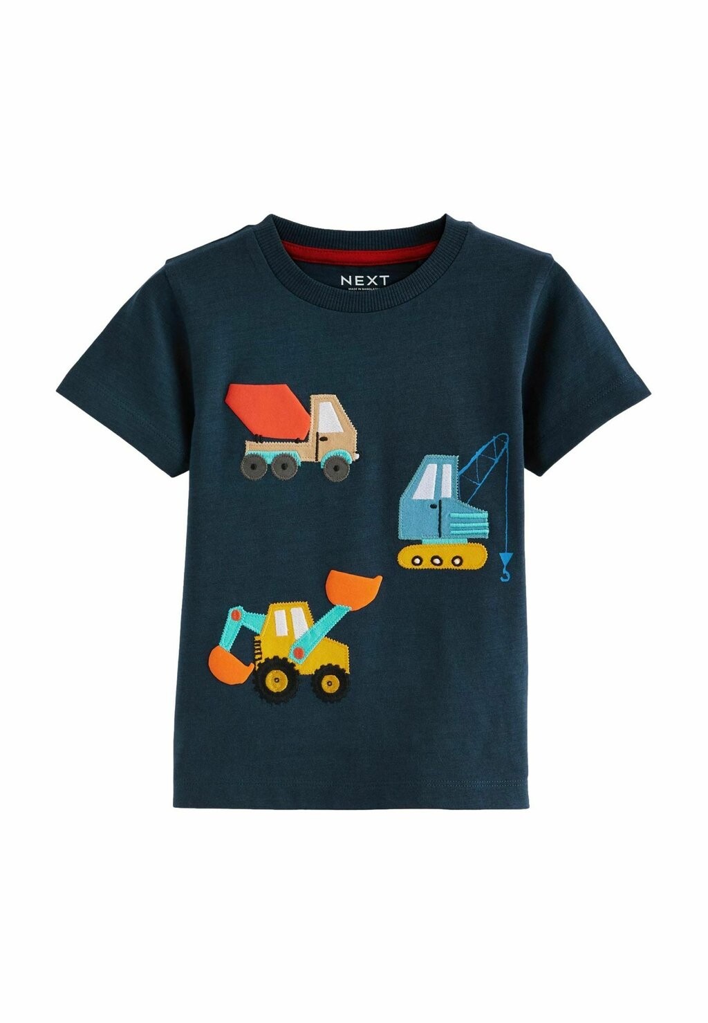 

Футболка с принтом SHORT SLEEVE REGULAR FIT Next, цвет navy red