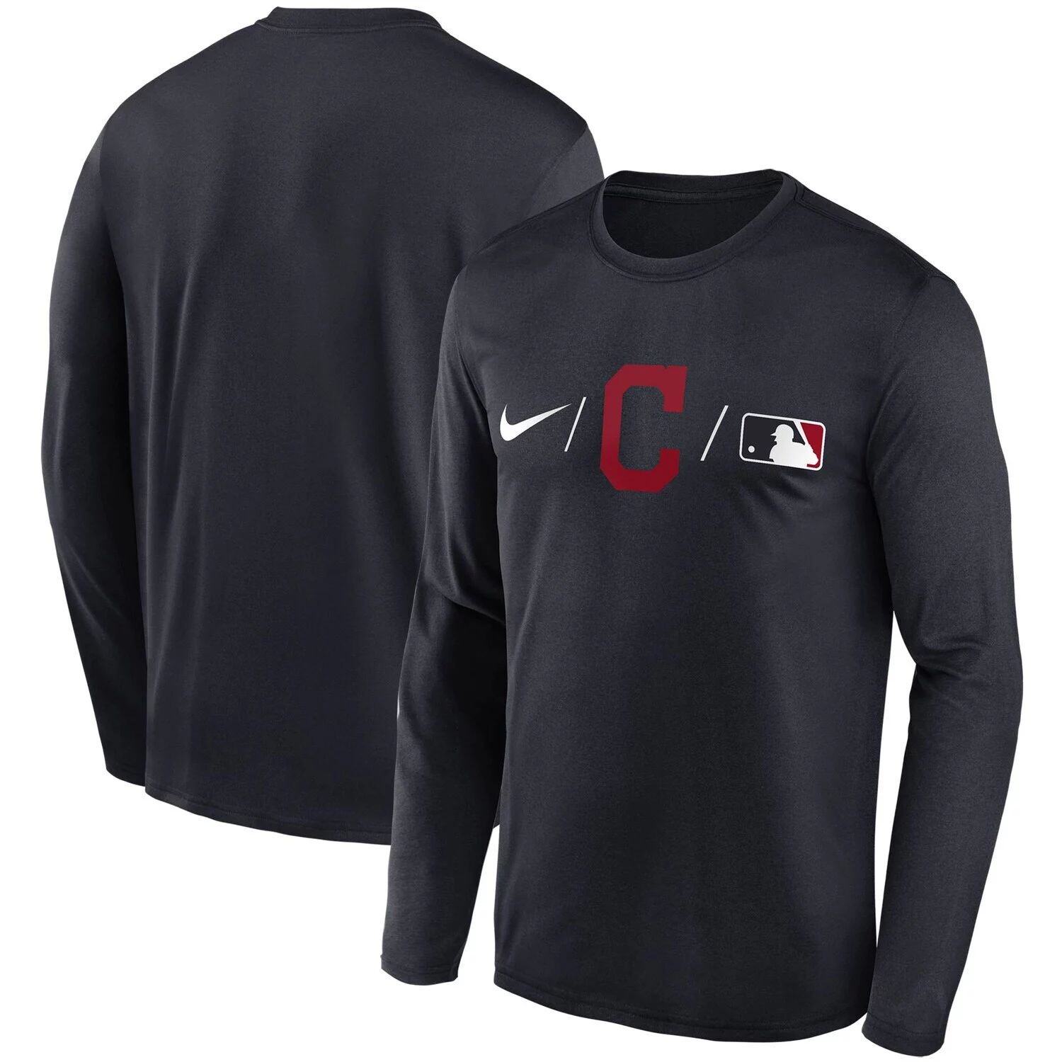 

Мужская темно-синяя футболка с длинным рукавом Nike Cleveland Indians Authentic Collection Team Legend Performance, Синий