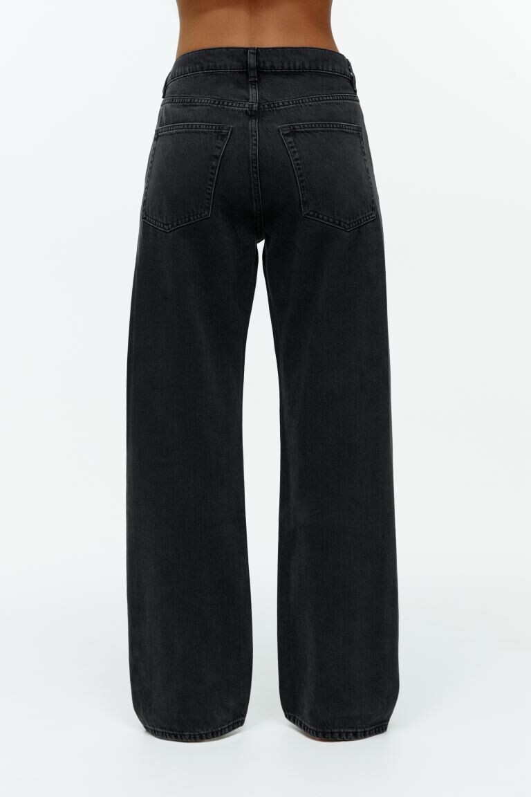 

Свободные джинсы shore H&M, черный