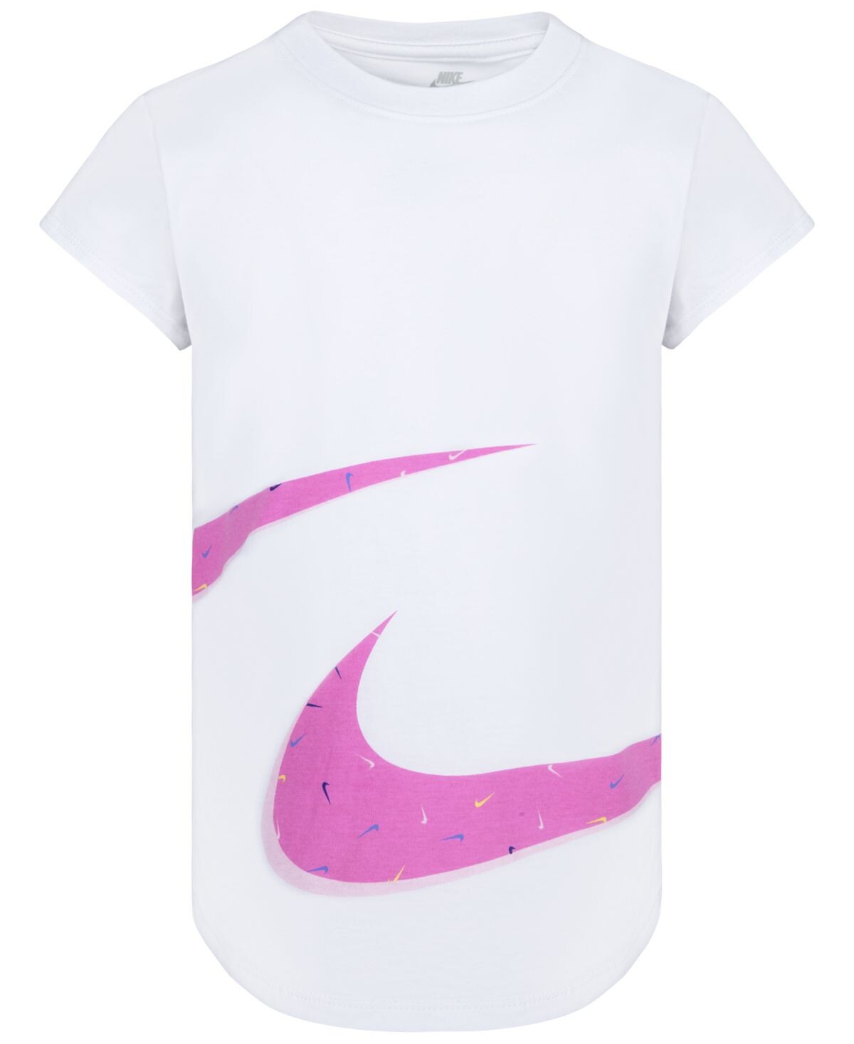 

Футболка с логотипом Little Girls Swooshfetti Nike