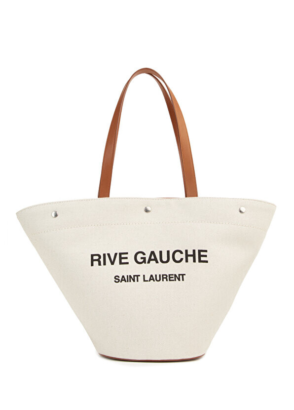

Бежевая женская кожаная сумка panier Saint Laurent