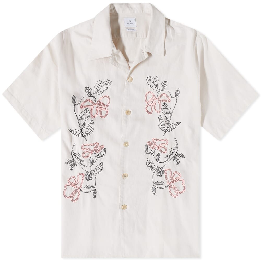 

Рубашка для отдыха с вышивкой Paul Smith, белый