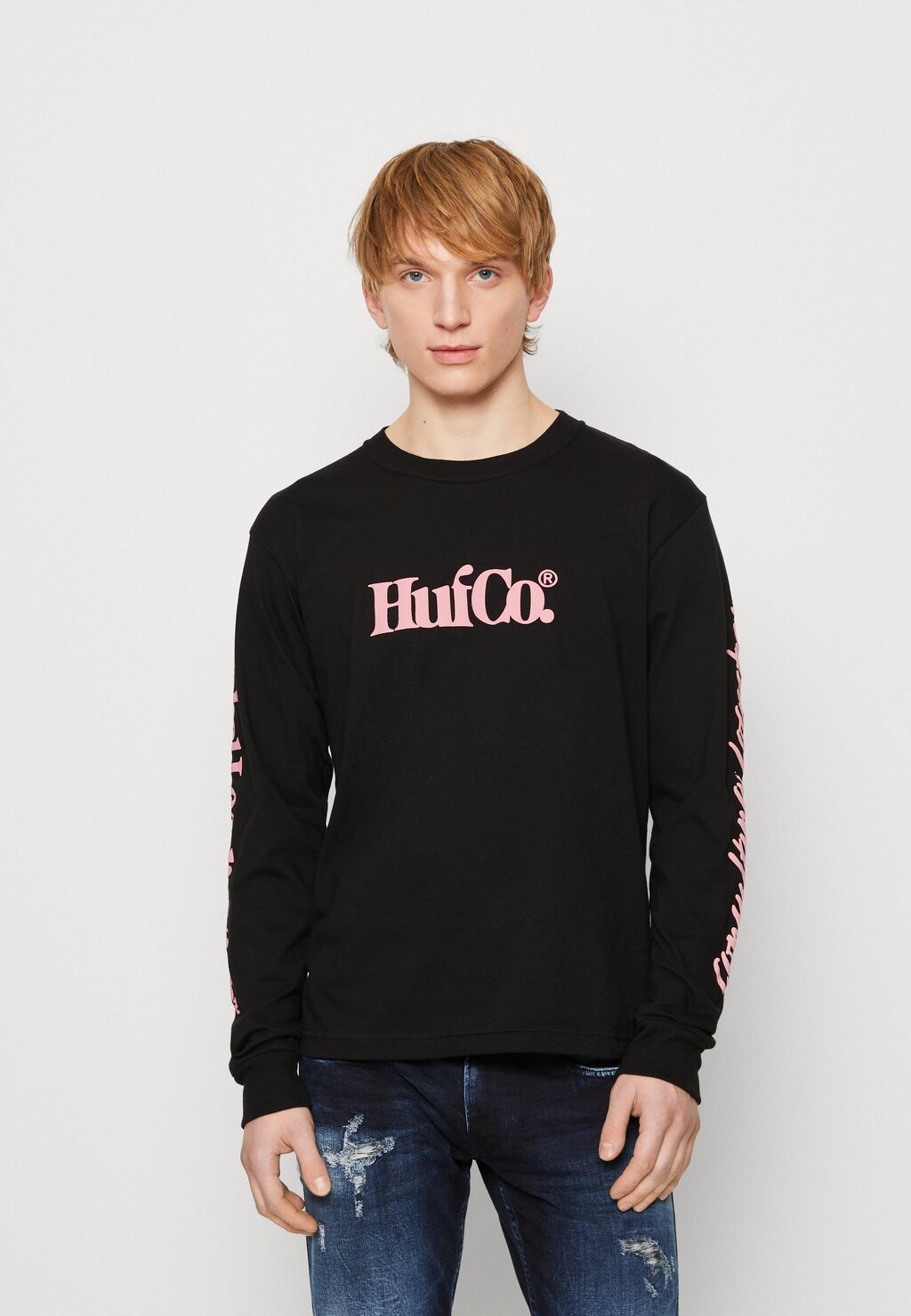 

Топ с длинными рукавами HUF, черный