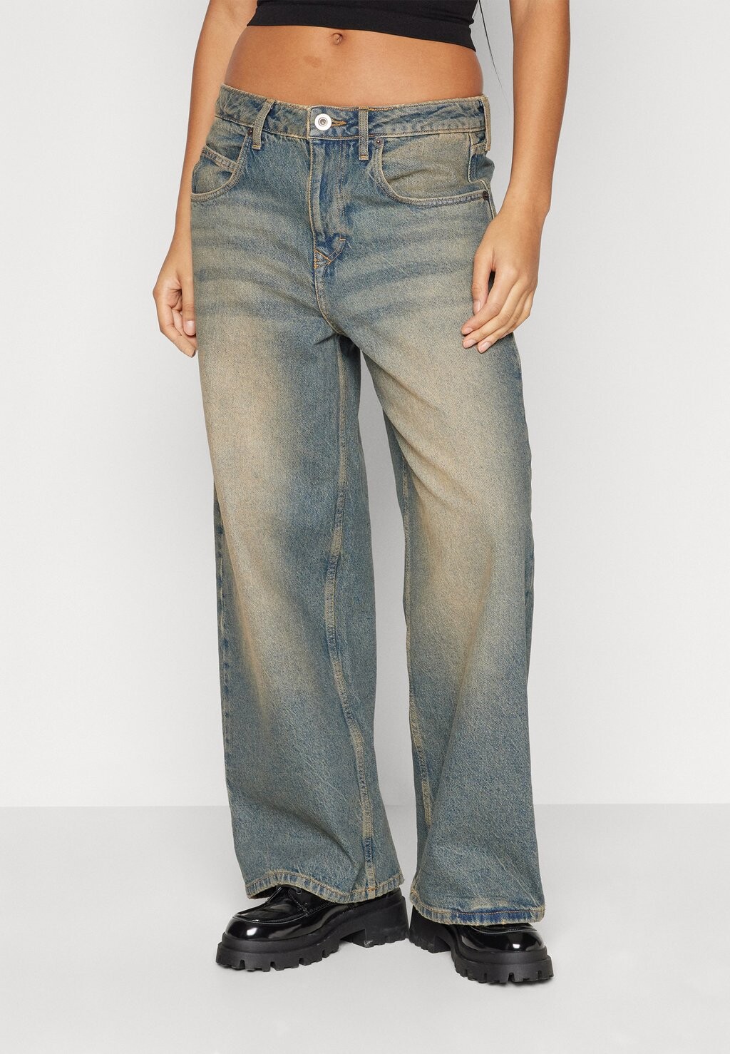 

Мешковатые джинсы Jaya Dirty Green Tint BDG Urban Outfitters, синий