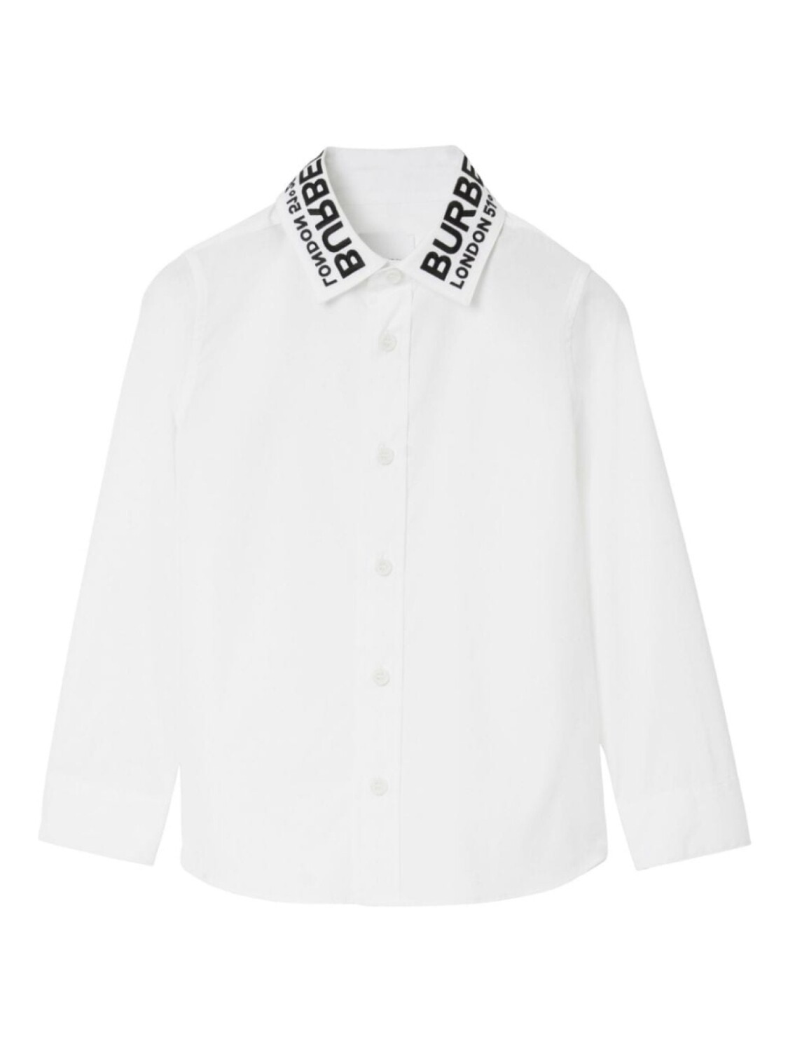 

Burberry Kids рубашка с логотипом, белый