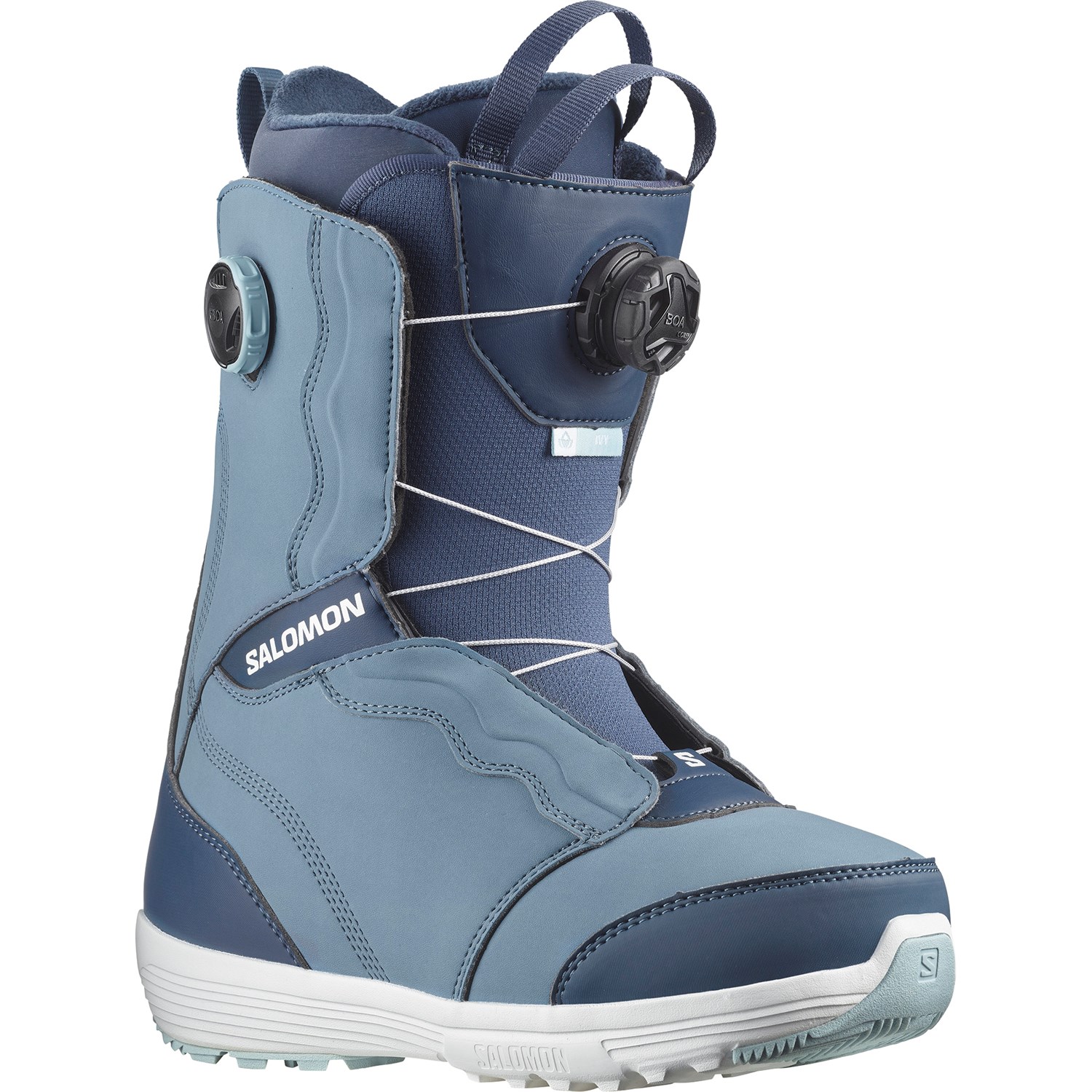 Ботинки для сноубординга Salomon Ivy Boa SJ, синий ботинки для сноубординга salomon faction boa серый