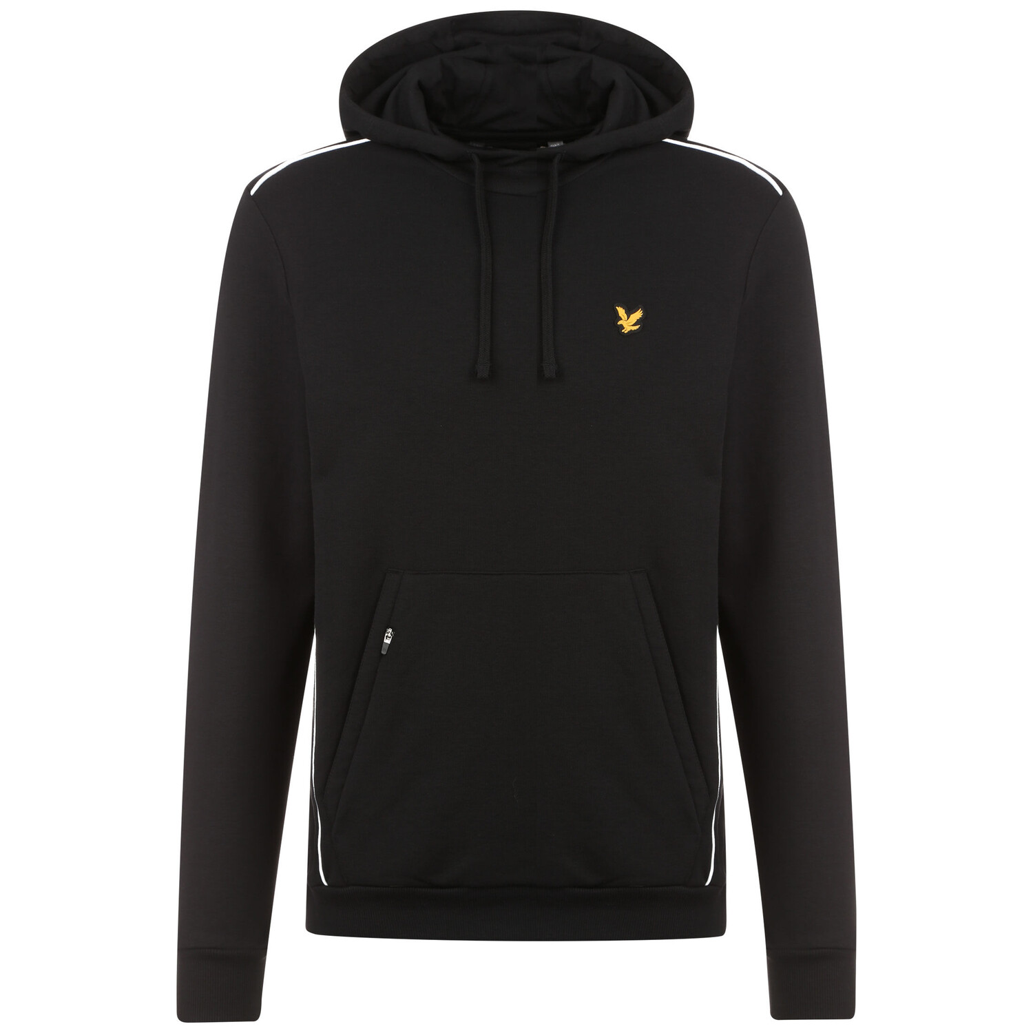 Толстовка Lyle & Scott Kapuzenpullover Hoodie with Contrast Piping, черный толстовка zara kids with piping черепичный