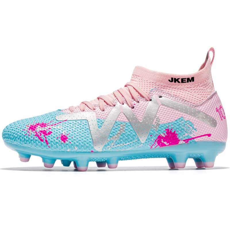 

Футбольные бутсы унисекс средней высоты Jkem, цвет Pink - Stud Design