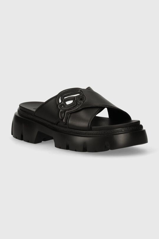 

Кожаные шлепанцы SUN TREKKA NFT Karl Lagerfeld, черный