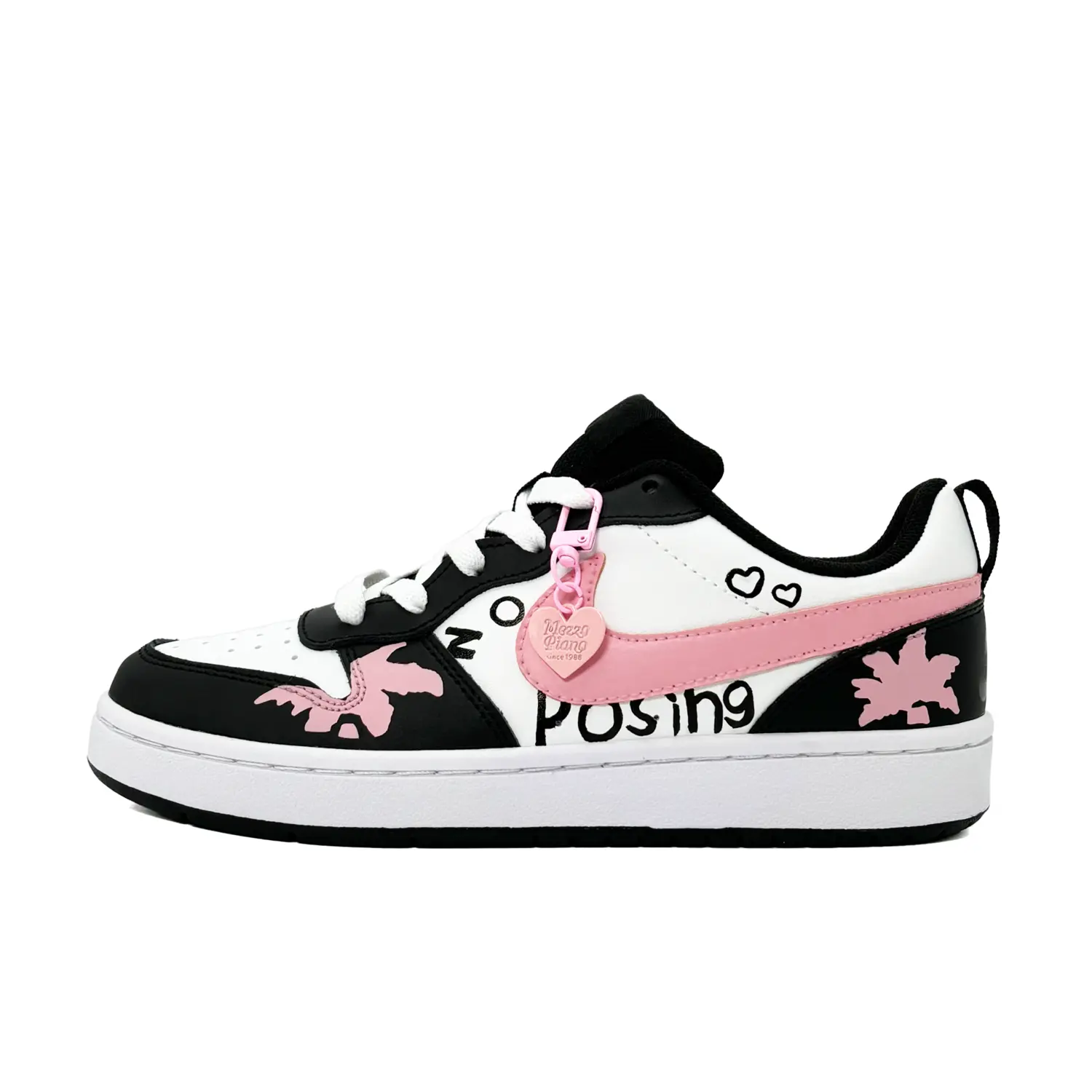 

Кроссовки Nike Court Borough 2 Skateboarding Shoes Women's Low-top Black/powder, черный