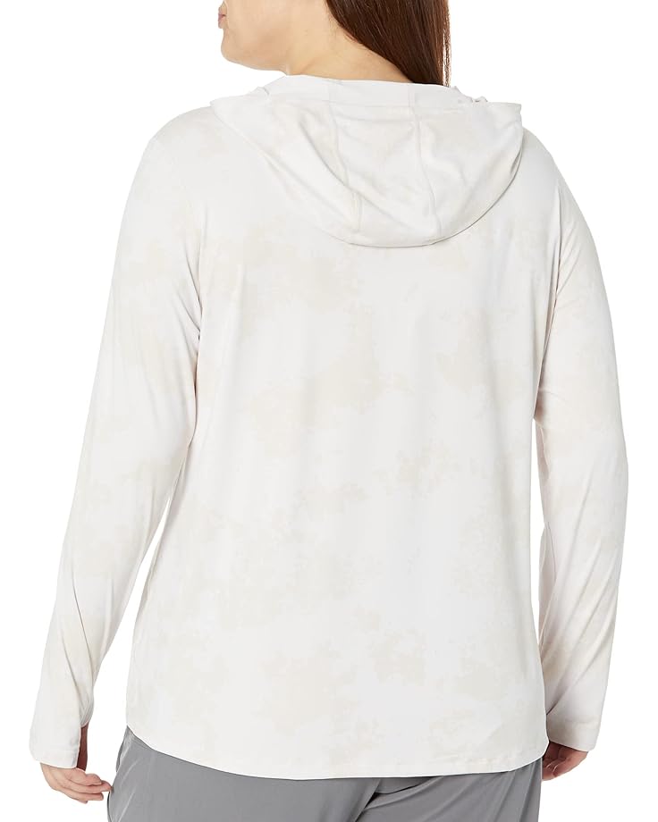 Худи Mountain Hardwear Plus Size Crater Lake Long Sleeve Hoodie, цвет White Sprite Scattered-Dye Print