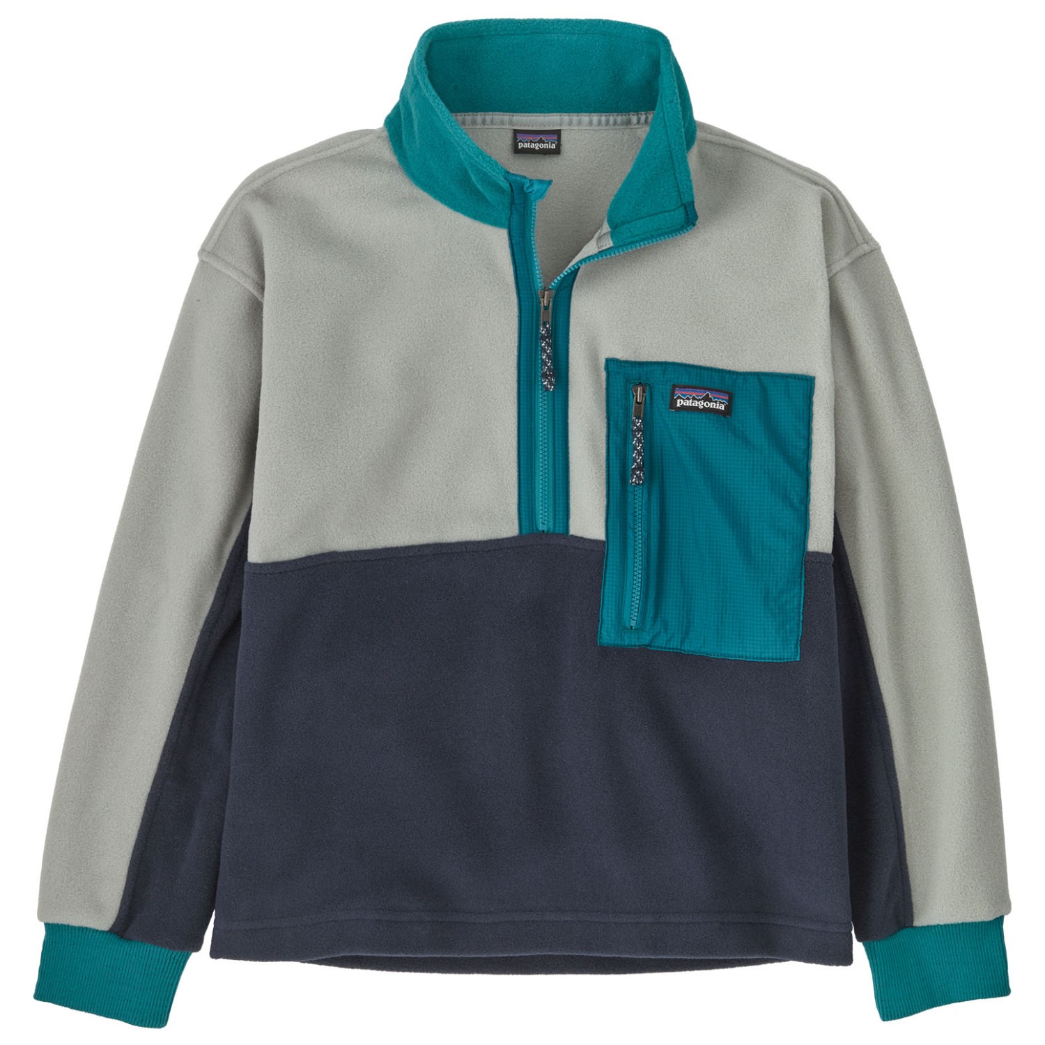 Флисовый свитер Patagonia Kid's Microdini 1/2 Zip Pullover, цвет New Navy